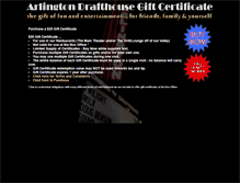 Tablet Screenshot of giftcertificate.arlingtondrafthouse.com